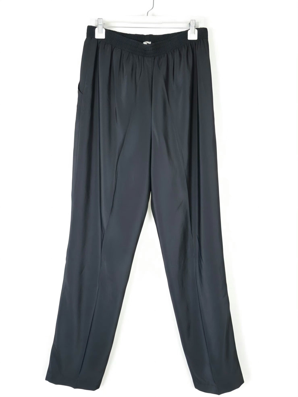 Anastasia Black Men's Elastic-Waist Dress Pants